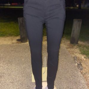 GLORY WOMEN AND GIRLS FASHION BLACK STRETCHY FORM FIT PANTS.